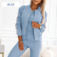 🔥 50% OFF ❤️ Women’s 3-Piece Baseball Jacket & Pants Set – Sporty, Relaxed & Effortlessly Put Together