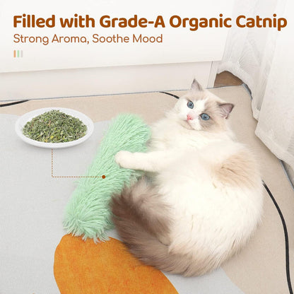 🎉BUY 1 GET 3 PCS🎉Interactive Fluffy Catnip Cat Toy