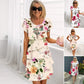 💃2026 SUMMER HOT SALE 50% OFF🌈Women's Multi-plant Floral Print Cascade Dress