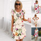 🔥 HOT SALE 50% OFF! 🌸 Spring Floral Cascade Dress | Women’s Multi-Flower Print Dress | Flattering & Effortlessly Elegant ✨