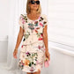 🔥 HOT SALE 50% OFF! 🌸 Spring Floral Cascade Dress | Women’s Multi-Flower Print Dress | Flattering & Effortlessly Elegant ✨