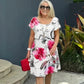 🔥 HOT SALE 50% OFF! 🌸 Spring Floral Cascade Dress | Women’s Multi-Flower Print Dress | Flattering & Effortlessly Elegant ✨