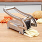 🥔 50% OFF! Stainless Steel Potato & Vegetable Slicer | Strong Suction Base | One-Hand Operation | Quick & Easy Food Prep 🥕