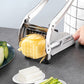🥔 50% OFF! Stainless Steel Potato & Vegetable Slicer | Strong Suction Base | One-Hand Operation | Quick & Easy Food Prep 🥕