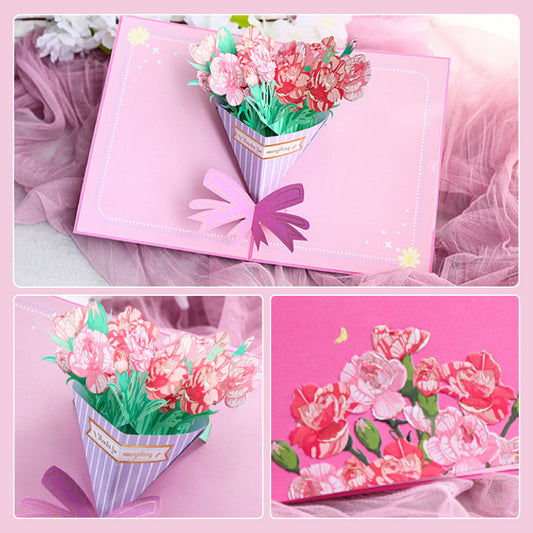 Creative 3D Paper Carving Pop up Greeting Card