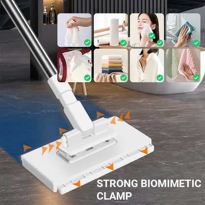🔥This Week's Special Price:£8.99!! ‼️🧹Disposable Dust Mop with 4 Reusable Cloths✨Lightweight Floor Dusting Mop For Hardwood Tile Floors