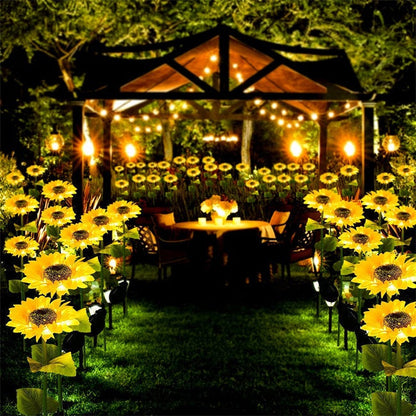 🌻 LIMITED-TIME 50% OFF! Sunflower Solar Garden Lights, Auto On/Off Long Lasting IP65 Waterproof LED Stake Lights for Patio Yard Pathway Decoration ✨
