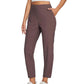 ⏳LIMITED OFFER 70% OFF🌞Women’s Fitted High-Waisted Zip-Pocket Trousers - 👖Lightweight, Breathable, Soft 26\"/27\" Ankle Pants with Zipper Pockets