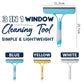 ⏳🔥LIMITED-TIME 50% OFF! ⏰🪟3-in-1 Window Cleaning Tool | Spray, Scrub & Wipe for Streak-Free Glass