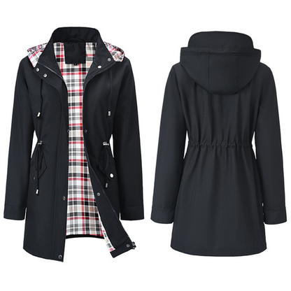 🔥 LAST DAY: 50% OFF 🧥 Women’s Stylish Waterproof Long Hooded Trench Coat – Perfect for Rainy & Windy Days