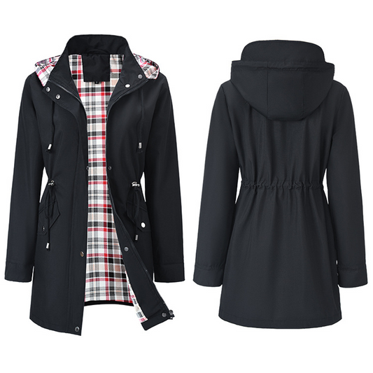 🔥 LAST DAY: 50% OFF 🧥 Women’s Stylish Waterproof Long Hooded Trench Coat – Perfect for Rainy & Windy Days