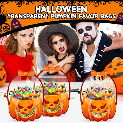 🎃⏳LAST DAY SALE 50% OFF! 👻 Halloween Trick or Treat Goodie Bags 🍬 Fun Pumpkin, Skull & Black Cat Designs | Perfect for Halloween Parties, Classrooms & Treats 🕷️
