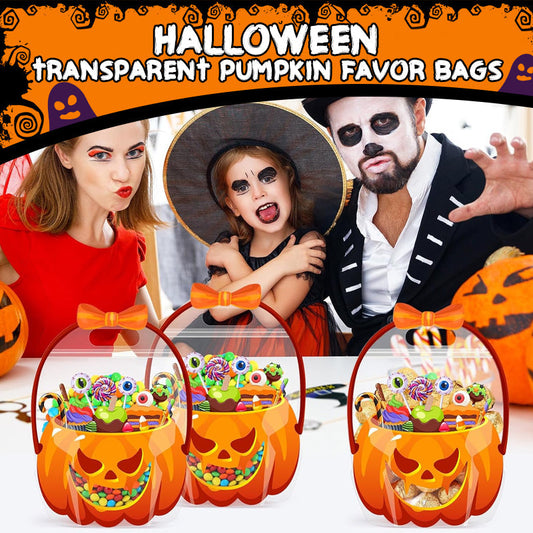 🎃⏳LAST DAY SALE 50% OFF! 👻 Halloween Trick or Treat Goodie Bags 🍬 Fun Pumpkin, Skull & Black Cat Designs | Perfect for Halloween Parties, Classrooms & Treats 🕷️