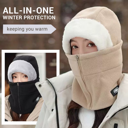❄️🧣 50% OFF – 3-in-1 Fleece Hood, Face Cover & Neck Warmer – Wind-Blocking Winter Balaclava