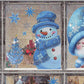 🎄 50% OFF❄️ | Christmas Glitter Window Clings – 9PCS Reusable Double-Sided Decorations