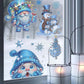 🎄 50% OFF❄️ | Christmas Glitter Window Clings – 9PCS Reusable Double-Sided Decorations
