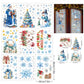 🎄 50% OFF❄️ | Christmas Glitter Window Clings – 9PCS Reusable Double-Sided Decorations
