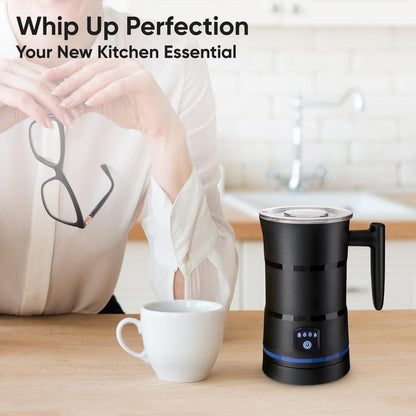 🎁New arrival 50% OFF☕  4-in-1 Electric Milk Frother & Heater | Barista-Style Coffee at Home