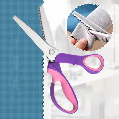 🔥50% OFF TODAY! ✂️ Multipurpose Pinking Shears Serrated Scissors ✨ Sharp, Durable & Easy to Use | Perfect for Sewing, Fabric, Crafts & DIY Projects 🧵