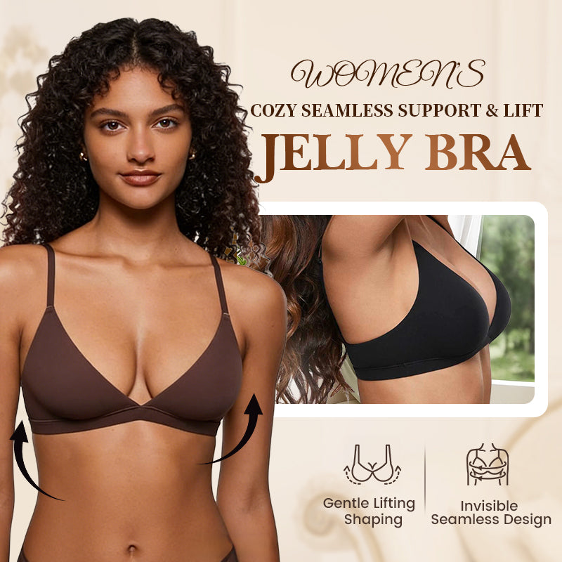 Women's seamless jelly support bralette