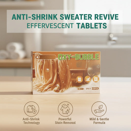 🧶 BUY 2 GET 1 FREE! ⚗️ Sweater Revive tablets – prevents shrinkage, restores softness, and is safe for colors 🧺