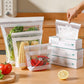 🔥 50% OFF! 🥑 Transparent Food-Grade Reusable Storage Bags | Reinforced Double-Seal Design | Leak-Resistant & Perfect for Food Storage ✨