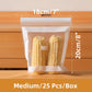 🔥 50% OFF! 🥑 Transparent Food-Grade Reusable Storage Bags | Reinforced Double-Seal Design | Leak-Resistant & Perfect for Food Storage ✨