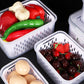 🔥50% OFF TODAY! 🍓 3-Piece Fruit Container Set 🥝 Removable Colander, Leak-Proof & Stackable ✨ Perfect for Storing, Washing & Keeping Fruit Fresh 🧊