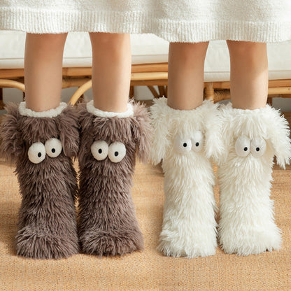 ⏳LAST DAY SALE 50% OFF! 💗 Women's Plush Slipper Socks 🧦 Thick Fleece-Lined & Anti-Slip | Warm, Cosy & Perfect for Indoor Winter Wear ❄️