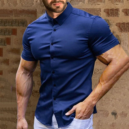 🏖️Summer cool-down deal: just £11.99! 😎🇬🇧  Men's Non-Iron Shirts – Wrinkle-Free, Comfortable All Day & Perfect for Business or Casual👔✨
