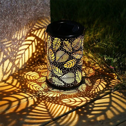 Hanging Solar Shadow Lantern with Hollow Design