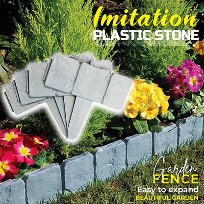 🥳2026 HOT SALE🥳💞50K+ SOLD!🌿✨ 50% OFF! Imitation Stone Garden Fence – Real stone look, no tools needed. Easy to install & expand. Perfect for plant beds, paths & lawn edges. A garden game-changer! 🏡♻️