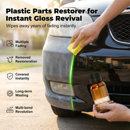 ⏳LAST DAY SALE - BUY 2 GET 1 FREE!🚗💦TrimGloss Pro™ Car Interior & Exterior Plastic Crystal Coating Restorer with UV Shield