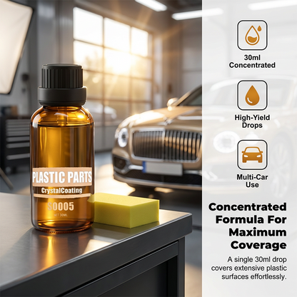 ⏳LAST DAY SALE - BUY 2 GET 1 FREE!🚗💦TrimGloss Pro™ Car Interior & Exterior Plastic Crystal Coating Restorer with UV Shield