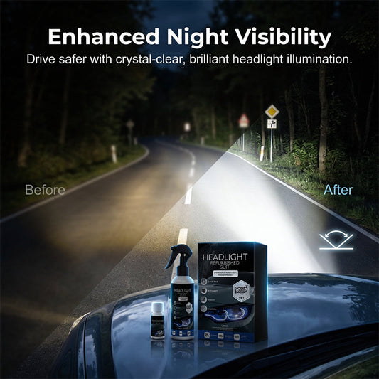 🔥 50% OFF! 🚗 Headlight Restoration Kit | Restore Cloudy & Yellow Headlights | Easy DIY Cleaning & Polishing Kit | Bring Back a Clearer Look ✨