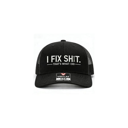 🔥LAST DAY SALE ONLY ￡12.99!!🔥"I Fix Shit" Embroidered Trucker Hat🧢🛠️