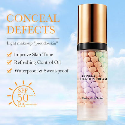 🔥Summer Sale 50% OFF🌸3-color Delicate Hydration Brighten Skin Tone Waterproof Concealer Isolation Cream