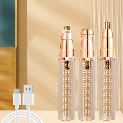 ⏳LAST DAY SALE ONLY ￡6.99!!🔥 Portable Electric Eyebrow Trimmer – Interchangeable Heads 🪒