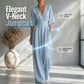 🔥 50% OFF! 👗 Women’s V-Neck High-Waist Wide-Leg Jumpsuit | Elegant & Comfortable One-Piece Outfit | Effortless Everyday Style ✨