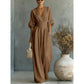 🔥 50% OFF! 👗 Women’s V-Neck High-Waist Wide-Leg Jumpsuit | Elegant & Comfortable One-Piece Outfit | Effortless Everyday Style ✨