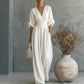 🔥 50% OFF! 👗 Women’s V-Neck High-Waist Wide-Leg Jumpsuit | Elegant & Comfortable One-Piece Outfit | Effortless Everyday Style ✨