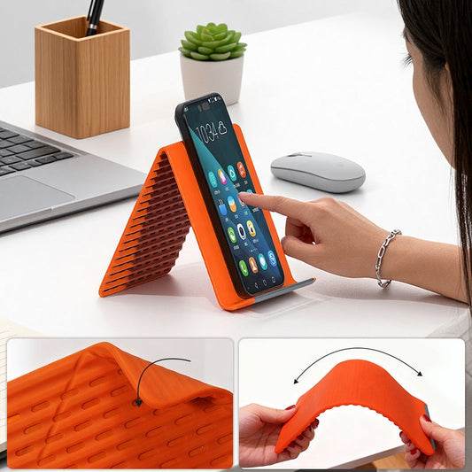 📱 50% OFF! Flexible Silicone Phone Holder | Adjustable Hands-Free Phone Stand | Soft, Lightweight & Portable | Perfect for Desk, Bed & Travel ✨