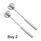 🔥LAST DAY SALE - 50% OFF🔥Stainless Steel Semi-Automatic Hand Egg Beater
