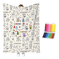 🔥 50% OFF 🎨 Creative Cozy Coloring Blanket Kit – Color, Wash & Create Again