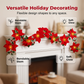 ✨ Bring Christmas Home Early 🎄 50% OFF Light-Up Poinsettia Garland – Warm Glow Anywhere, No Plug Needed!