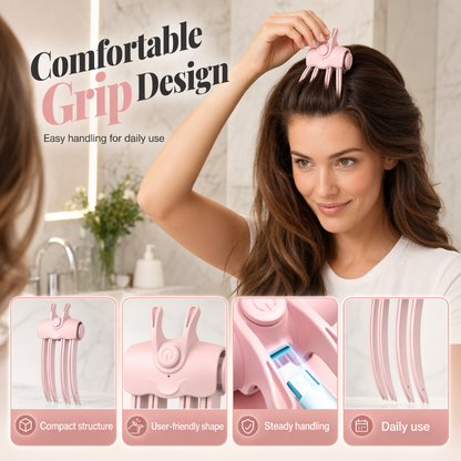 🔥 50% OFF | 48K+ SOLD! 💇 Wireless Heated Root Lift Clip – Instant Volume for Flat, Fine Hair ✨