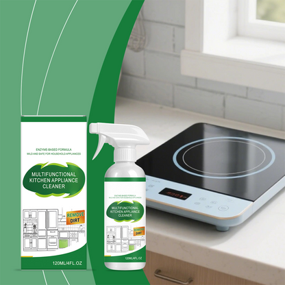 🔥 50% OFF! 🧼 Multifunctional Kitchen Appliance Cleaner Spray | Powerful Grease & Grime Remover | For Air Fryers, Ovens, Hobs, Microwaves & More ✨
