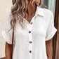 🔥50% OFF TODAY! 👗 Women's Buttoned Short Sleeve Pocket Shirt Dress ✨ Lightweight, Breathable & Perfect for Everyday Wear