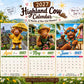 🎁Last Day Promotion 49% OFF🔥2027 Funny Highland Cow Wall Calendar | A4 Hanging Calendar | Designed by Isabel Kline