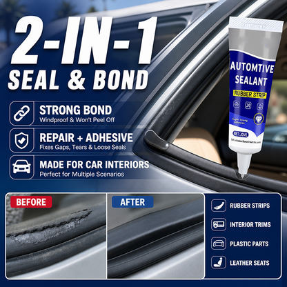 ⏳LAST DAY SALE 50% OFF! 🚗 Car Door Rubber Sealant Adhesive 🛠️ Strong, Waterproof & Flexible | Helps Seal Gaps, Reduce Noise & Protect Against Rain 💧